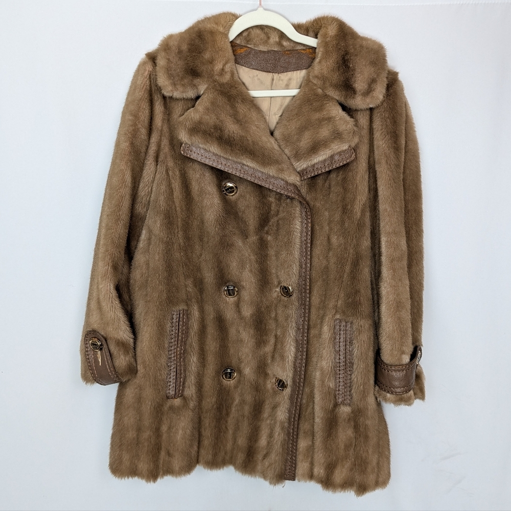 Vintage Elegant Faux Fur Coat